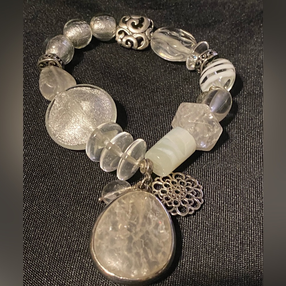 Retired Sterling Silver Charm Bracelet B2311